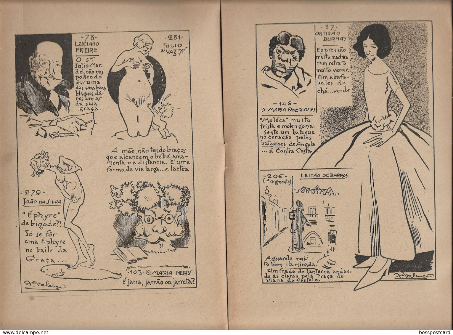 Lisboa - Catálogo Cómico Da Exposição De Belas Artes Em 1923 - Banda Desenhada - BD - Comics - Portugal - Stripverhalen & Mangas (andere Talen)