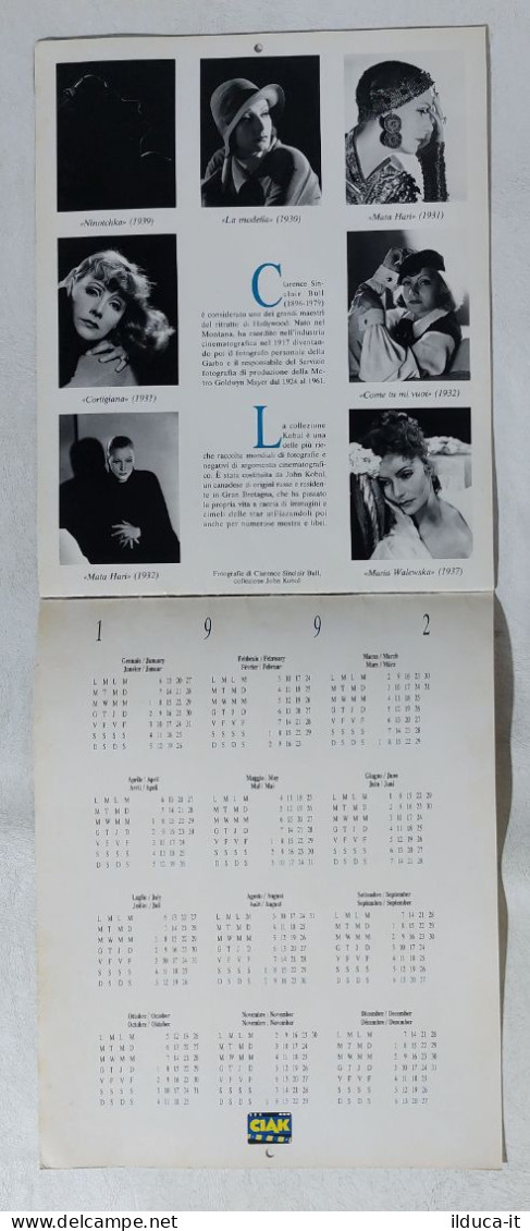 I114662 CALENDARIO Ciak 1991 - Greta Garbo - Tamaño Grande : 1991-00