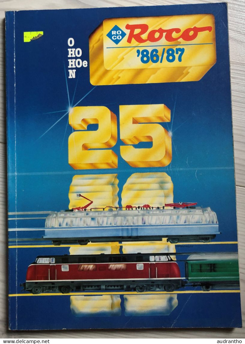 Catalogue ROCO  1986-87 Modélisme Train Rail O-HO-HOe-N - Francés