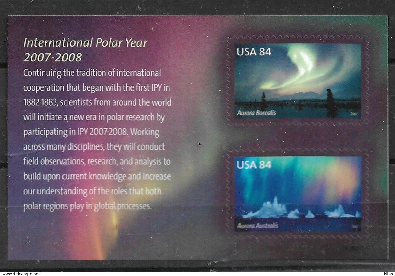 UNITED STATES 2007 International Polar Year MNH - Internationales Polarjahr