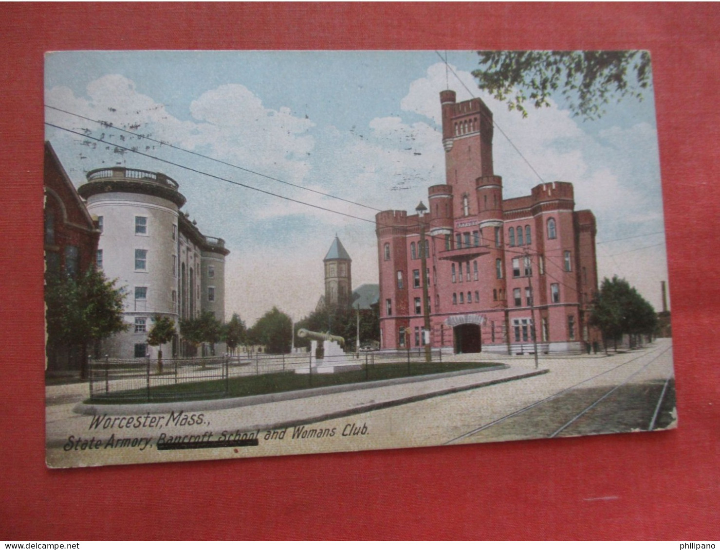 State Armory  Bancroft School.   Womans Club.  Worcester Massachusetts  Ref 6071 - Worcester