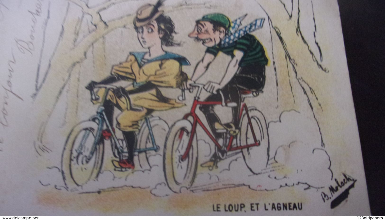 Sport Cyclisme Vélo Publicité Bicyclette  Cycling "Le Loup Et L' Agneau" Illustrateur MOLOCH - Moloch