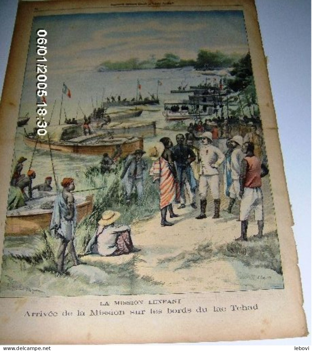 « La Mission LENFANT – Arrivée De La Mission Sur Les Bords Du Lac Tchad» In « Le Petit Parisien – Supplément ----> - Le Petit Parisien