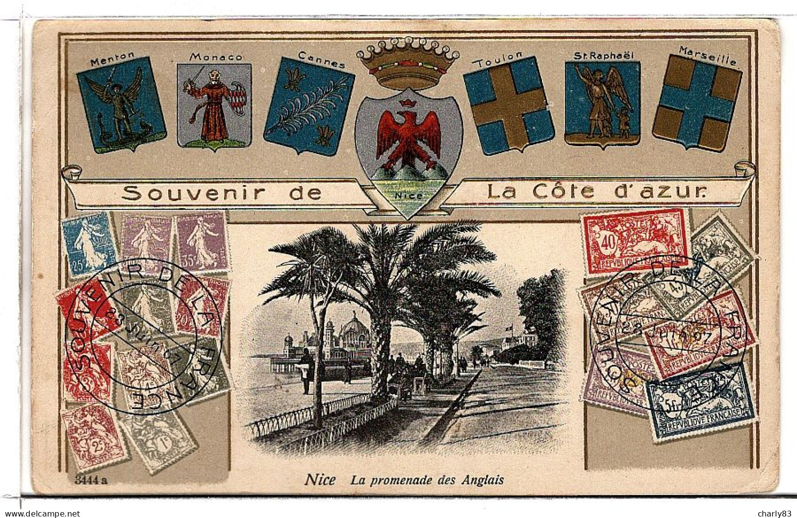 06-NICE-  SOUVENIR DE  LA  FRANCE  TIMBRES  REF1580 - Lots, Séries, Collections