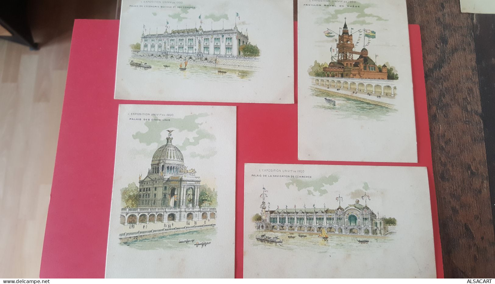 Paris Exposition Universelle De 1900  , Lot De 9 Cartes , Dos 1900 - Expositions