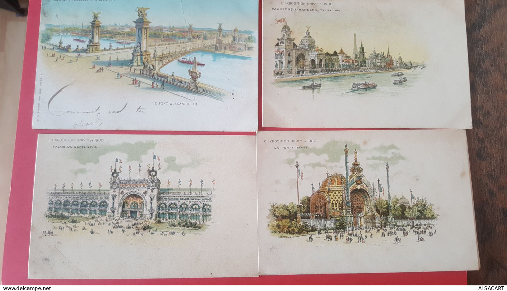 Paris Exposition Universelle De 1900  , Lot De 9 Cartes , Dos 1900 - Expositions