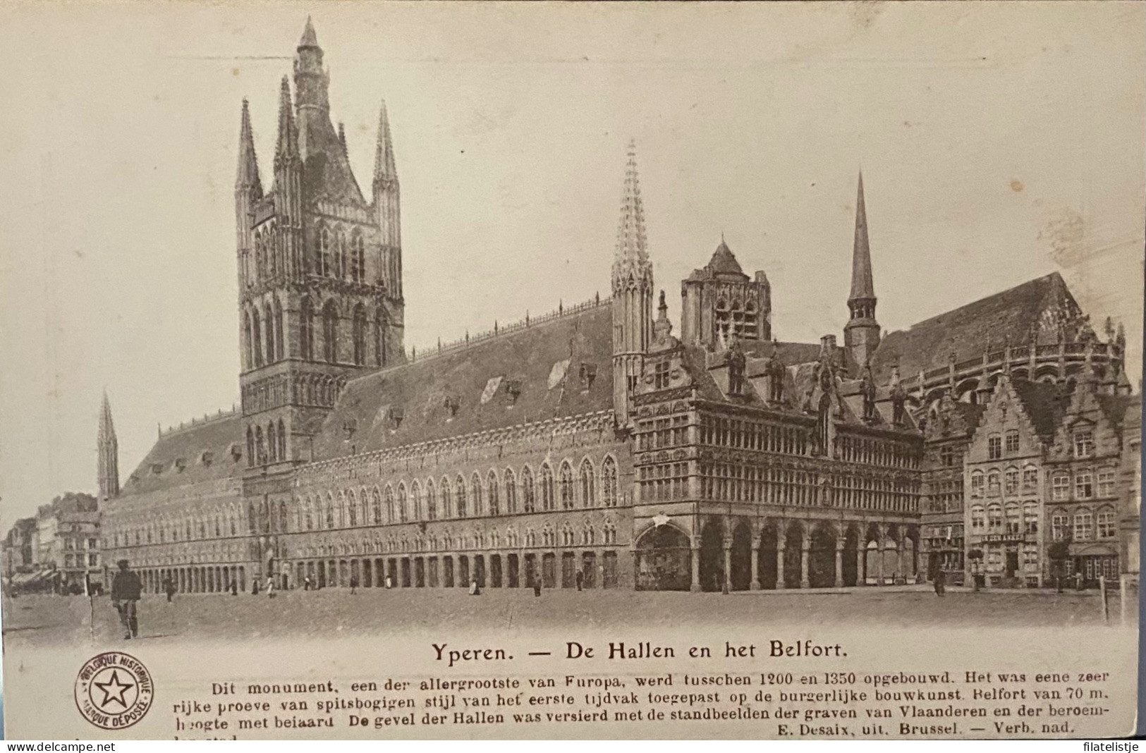 Ieper De Hallen En Het Belfort - Ieper