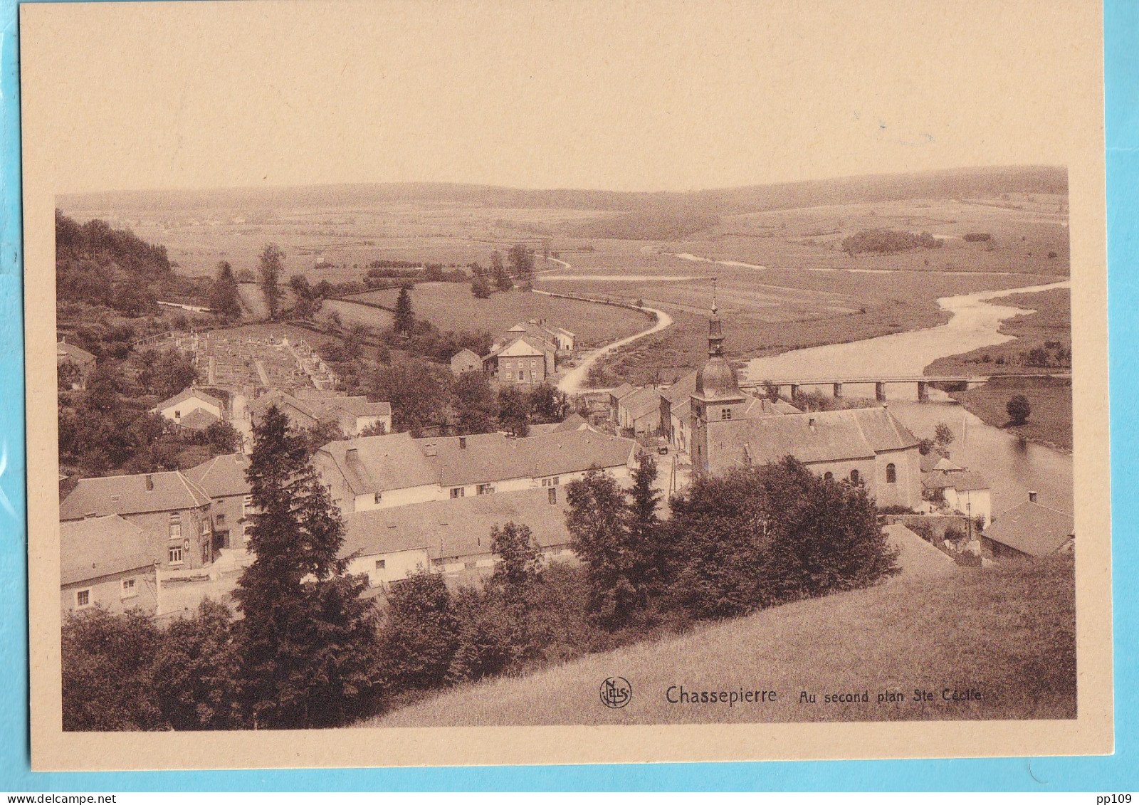 9 CP CHASSEPIERRE  état Parfait  Le Breux Laiche Intérieur église Pont Du Vicinal Moulin - Chassepierre