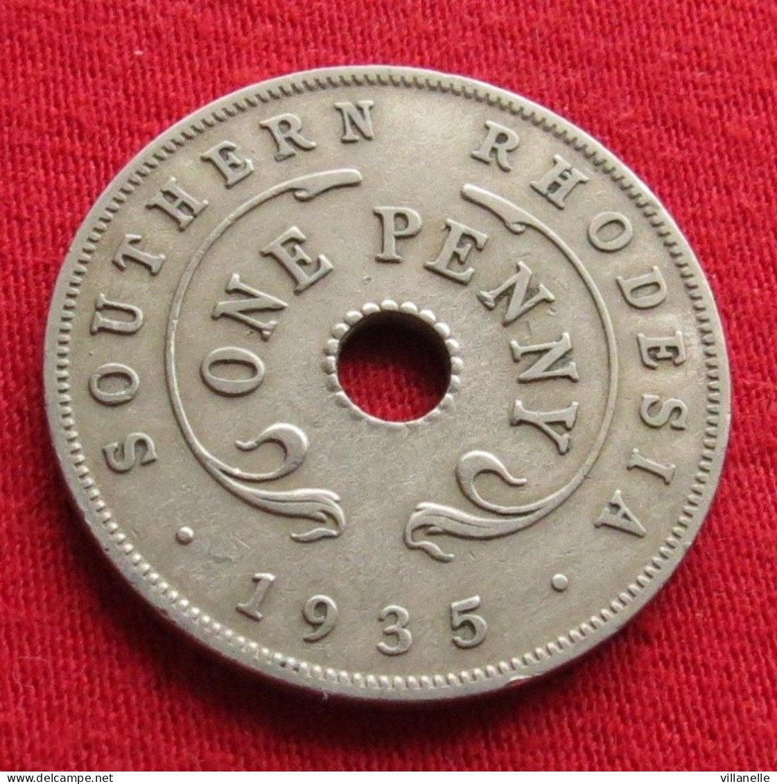 Southern Rhodesia 1 One Penny 1935 KM# 7 Lt 611 *VT Rodesia South Rhodesie - Rhodesia