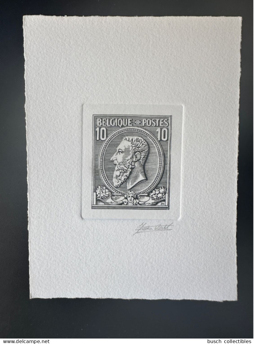 Belgique 1984 COB 2132 Epreuve D'artiste Proof 1er Jour FDC Journée Du Timbre 10F N°46 Stamp On Stamp - Proofs & Reprints