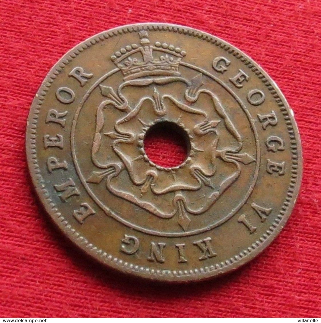 Southern Rhodesia 1 One Penny 1942 KM# 8a Lt 419 *VT Rodesia Do Sul South Rhodesie - Rhodesië