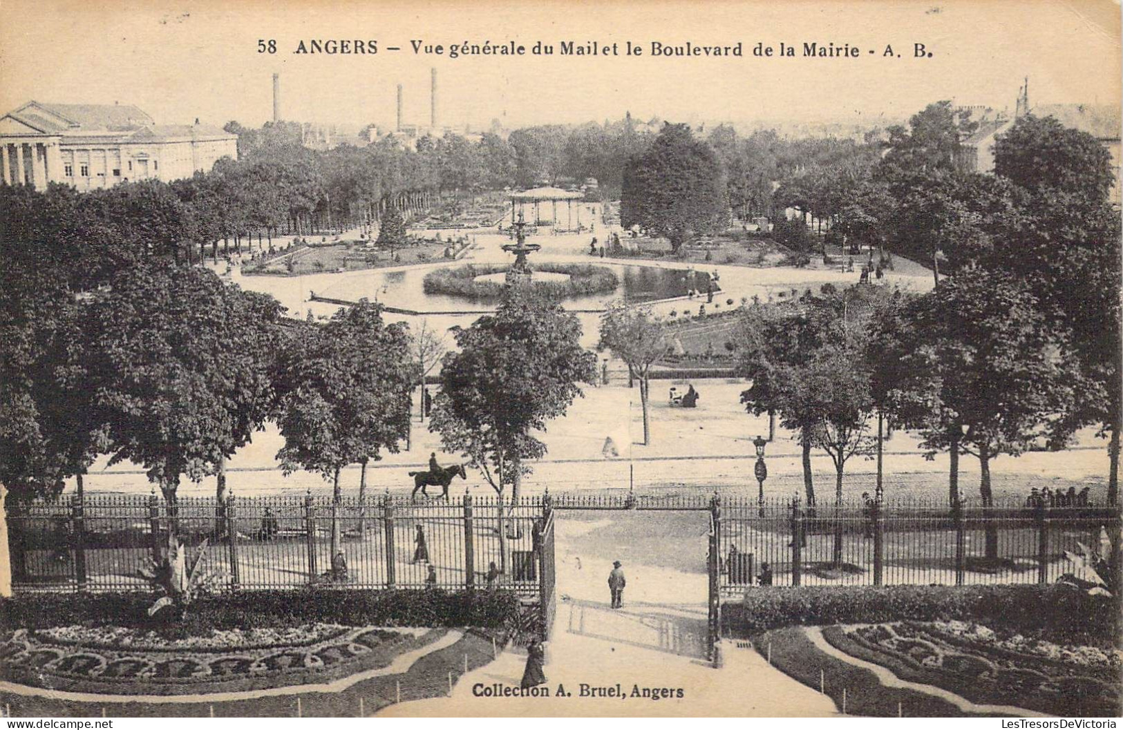 FRANCE - 49 - Angers - Vue Générale Du Mail Et Le Boulevard De La Mairie - Carte Postale Ancienne - Angers