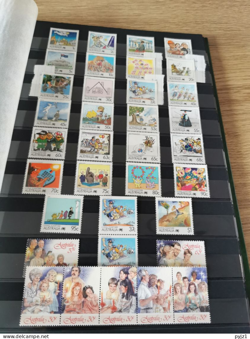 Australia 1977-1990 MNH in stockbook