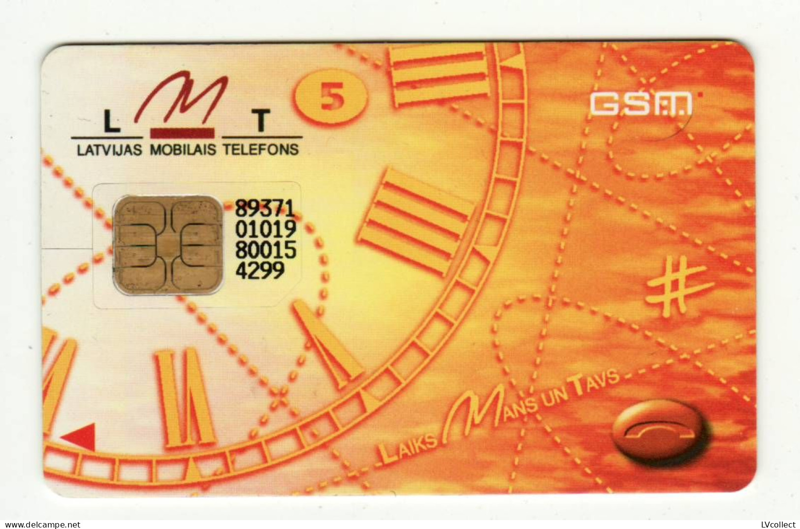 LATVIA LMT GSM SIM MINT Rare Chip - Latvia