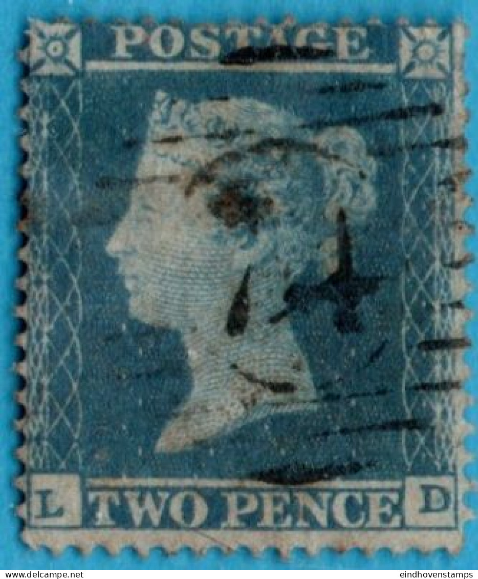 Great Britain 1854 2 D Small Crown Watermark, Alphabet I, Perf 16 Cancelled 2305.2902 - Gebraucht