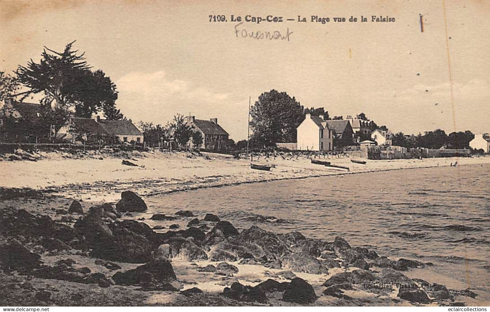 Fouesnant          29          La Plage Vue Des Falaises    N° 7109      .(voir Scan) - Fouesnant