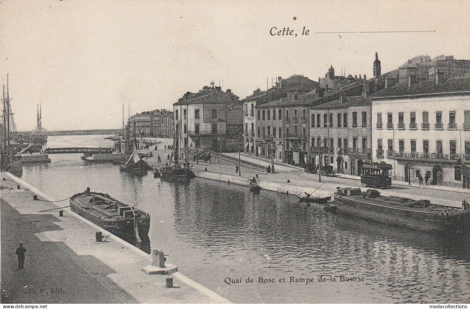 Péniches à Sète (34 - Hérault) Quai De Bose - Péniches