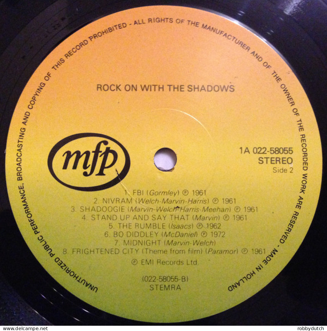 * LP *  ROCK ON WITH THE SHADOWS (Holland 1980) - Strumentali