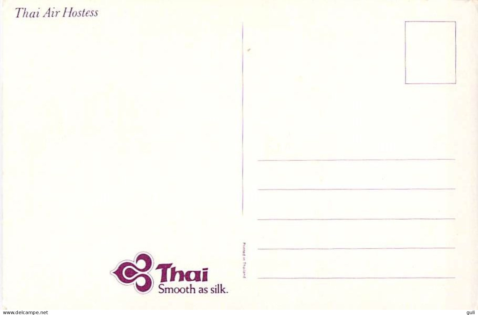 AVION AVIATION Thai Air Hostess Hôtesses De L'Air (emme Beauté Plane Air Hostesses Thai Airways Airway  )   *PRIX FIXE - 1946-....: Modern Tijdperk