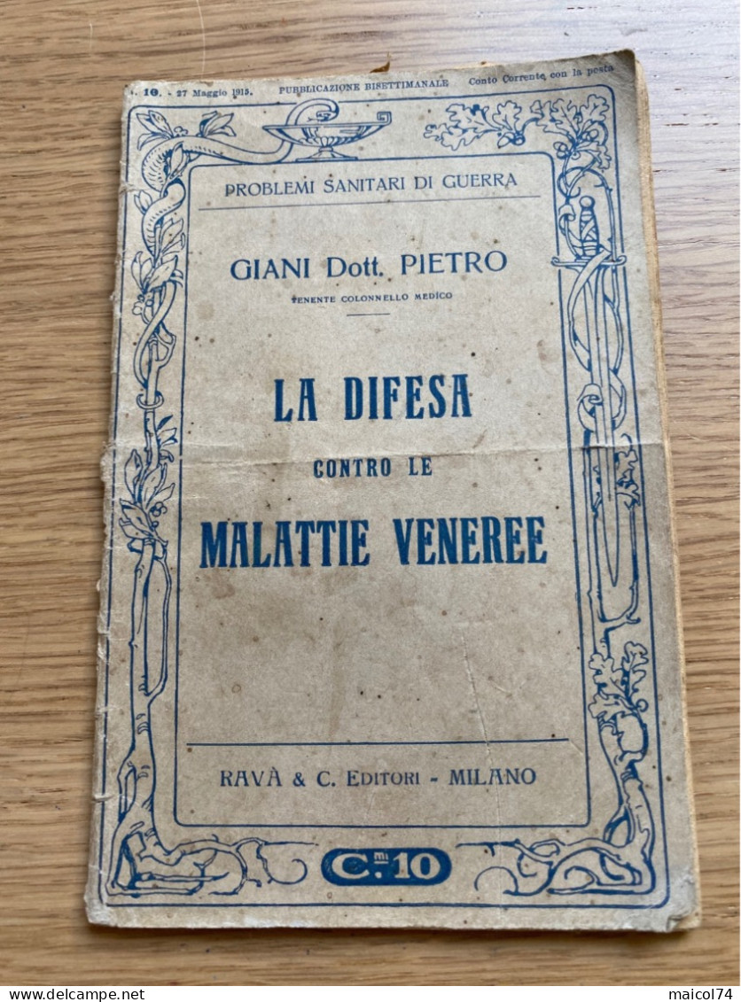 La Difesa Contro Le Malattie Veneree 1915 - Guerre 1914-18