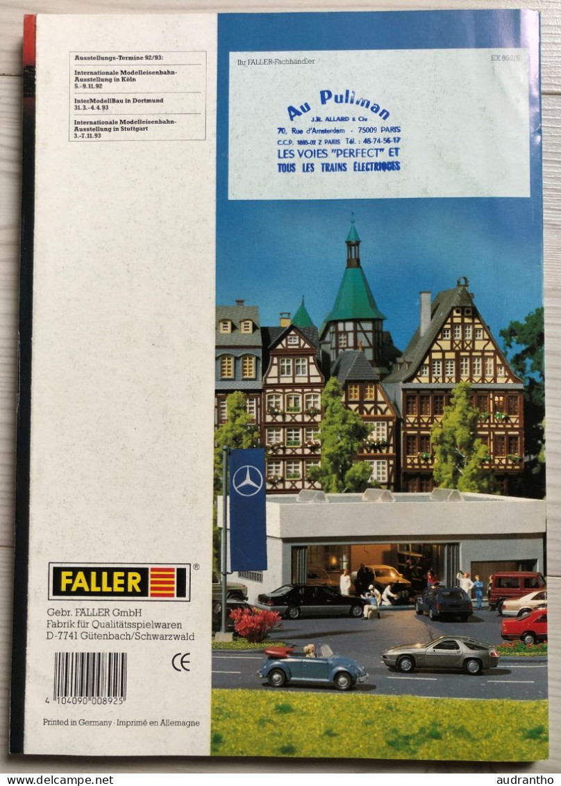 Catalogue Modélisme FALLER 1992/93 -modélisme Ferroviaire Train Rail-mercedes-benz - Français