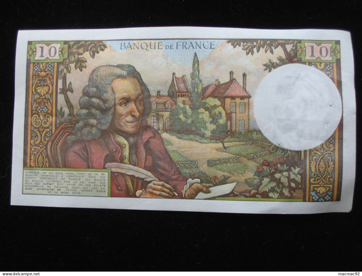 10  Francs VOLTAIRE  -- 5-1-1967   **** EN ACHAT IMMEDIAT **** - 10 F 1963-1973 ''Voltaire''