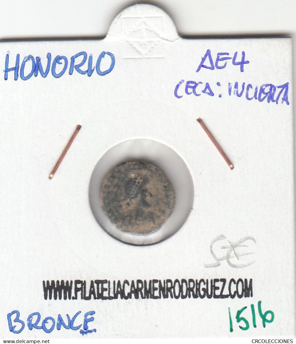 CRE1516 MONEDA ROMANA HONORIO II VER DESCRIPCION EN FOTO - Otros & Sin Clasificación