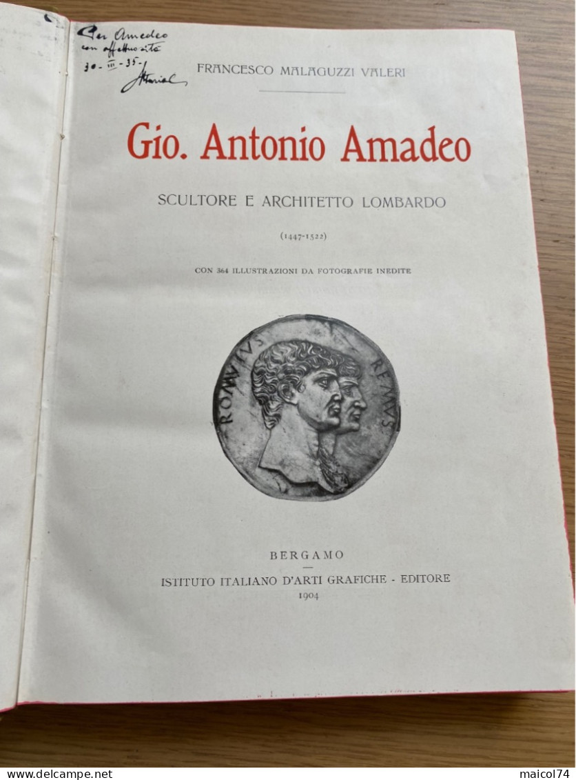 G.A.Amadeo Sculture E Architetto 1904 - Arts, Antiquités