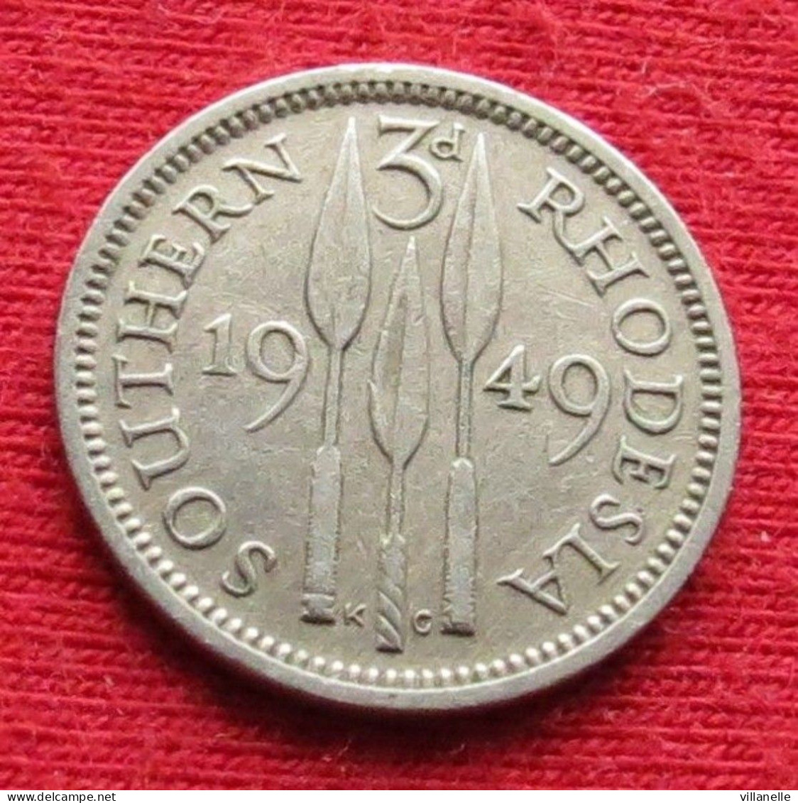 Southern Rhodesia 3 Pence 1949 KM# 20 Lt 659 *V1T Rodesia Do Sul Rhodesie - Rhodésie