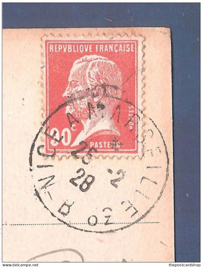 Saint Raphael Valescure Grand Hotel Des Anglais No.69 RM Unusual 1928 Used French Marseille To Nice Railway Postmark - Sonstige & Ohne Zuordnung