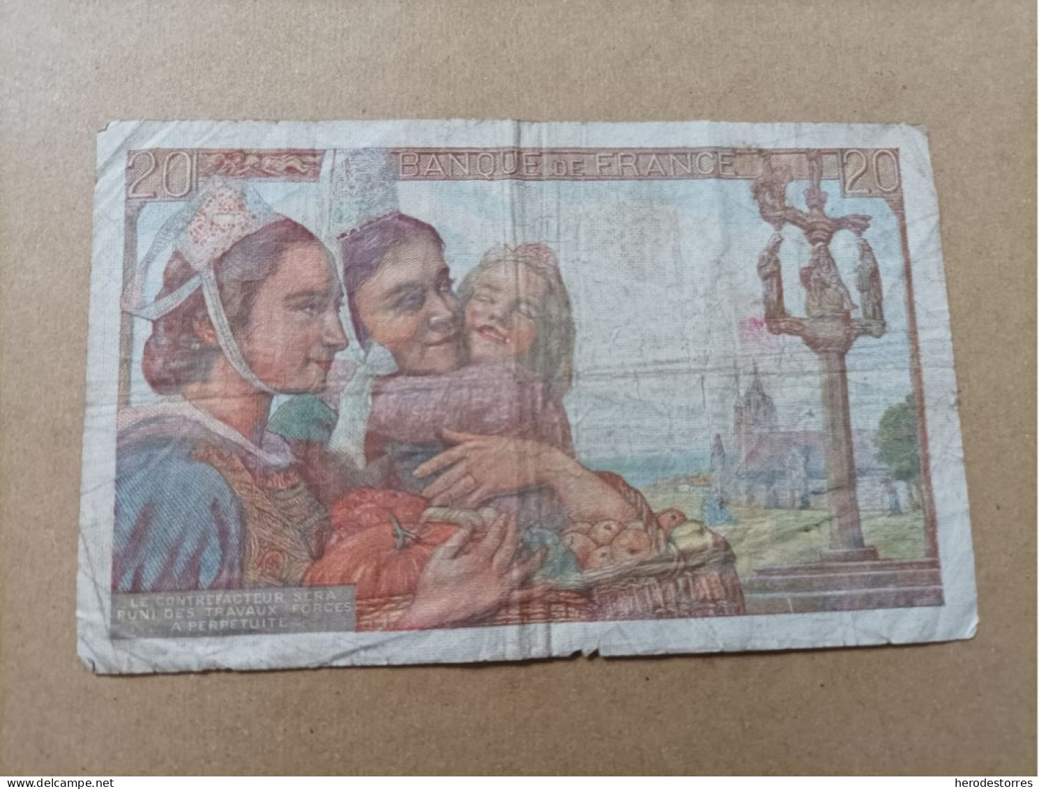 Billete De Francia De 20 Francos 1942 - 20 F 1942-1950 ''Pêcheur''