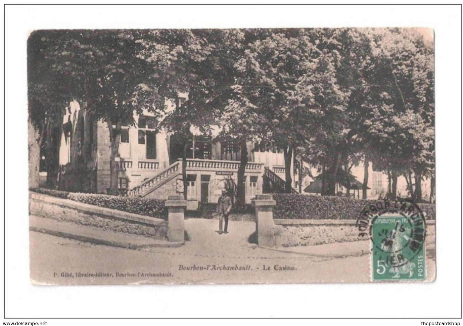 BOURBON-L'ARCHAMBAULT. Le Casino. Carte écrite - Bourbon L'Archambault