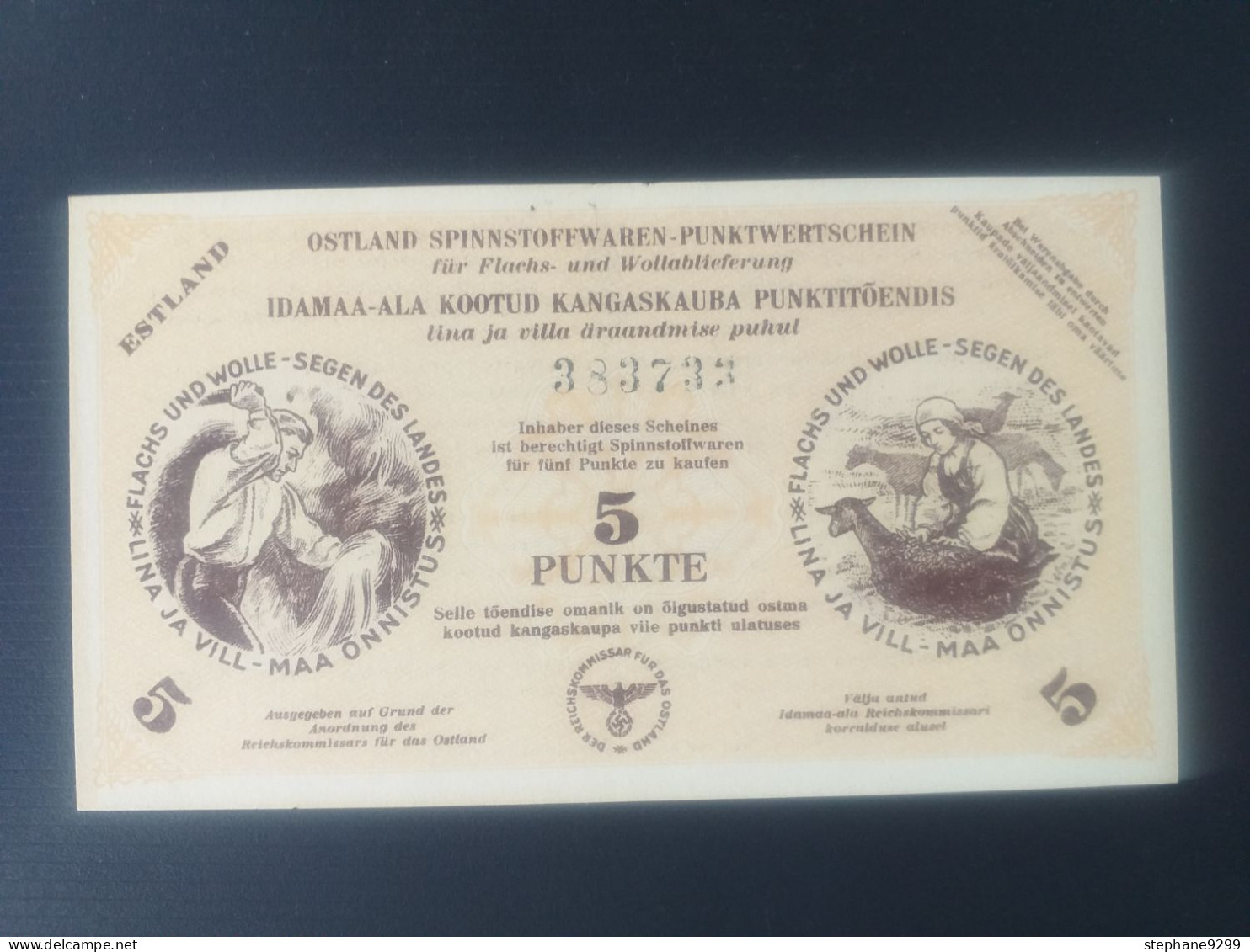 5 PUNKTE 1940.P-NL3.ESTONIE - Estonia