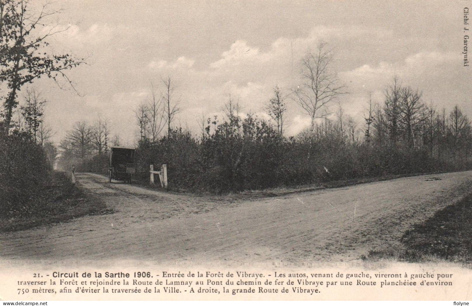 Circuit De La Sarthe - Vibraye - Entrée De La Forêt - La Grande Route - Course Automobile - Vibraye