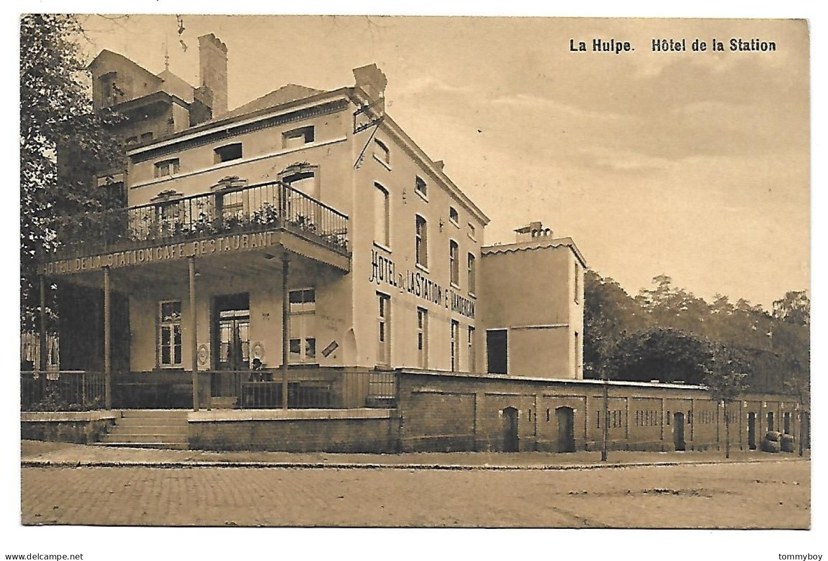 CPA La Hulpe, Hôtel De La Station - La Hulpe