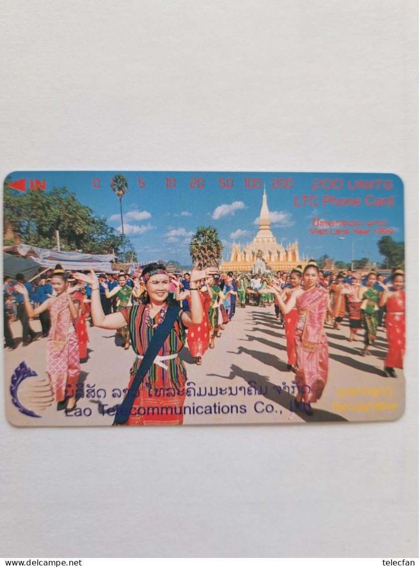 LAOS TAMURA LTC THAT LUANG FESTIVAL 200U NEUVE MINT - Laos