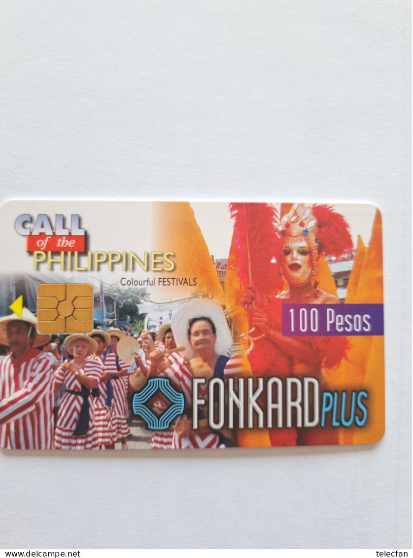 PHILIPPINES CHIP CARD FESTIVAL FONKARD 100U - Philippines