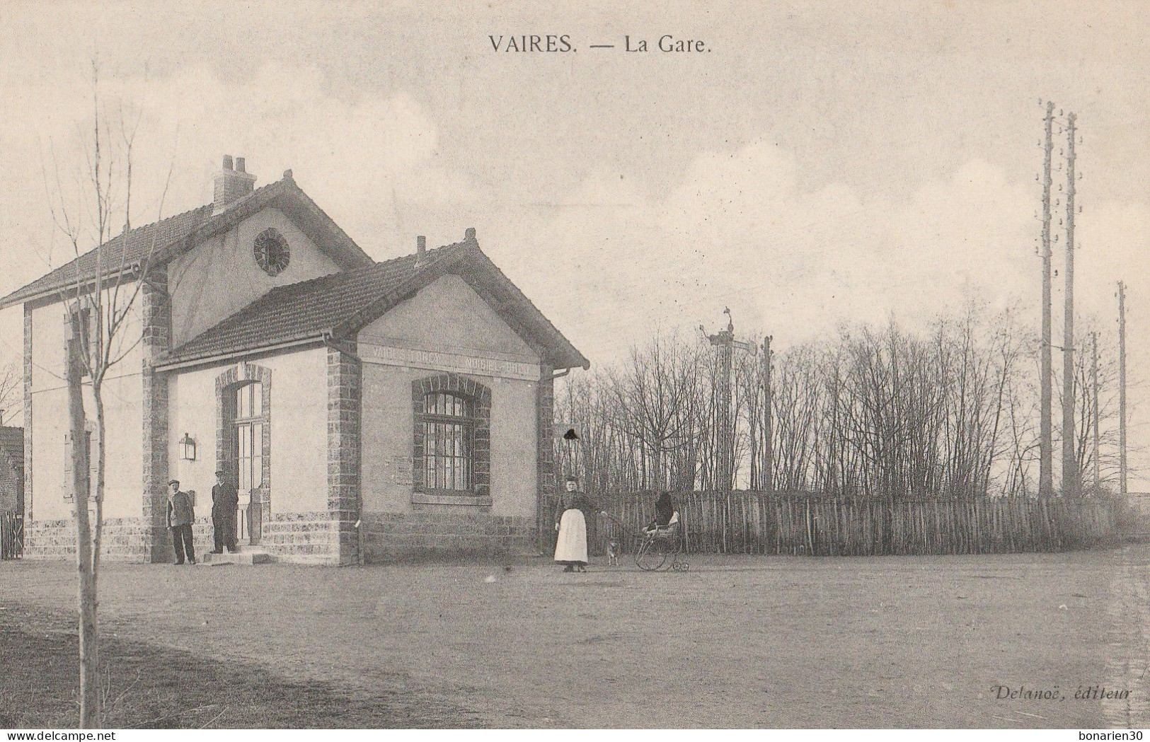 CPA 77 VAIRES LA GARE EXTERIEUR - Vaires Sur Marne