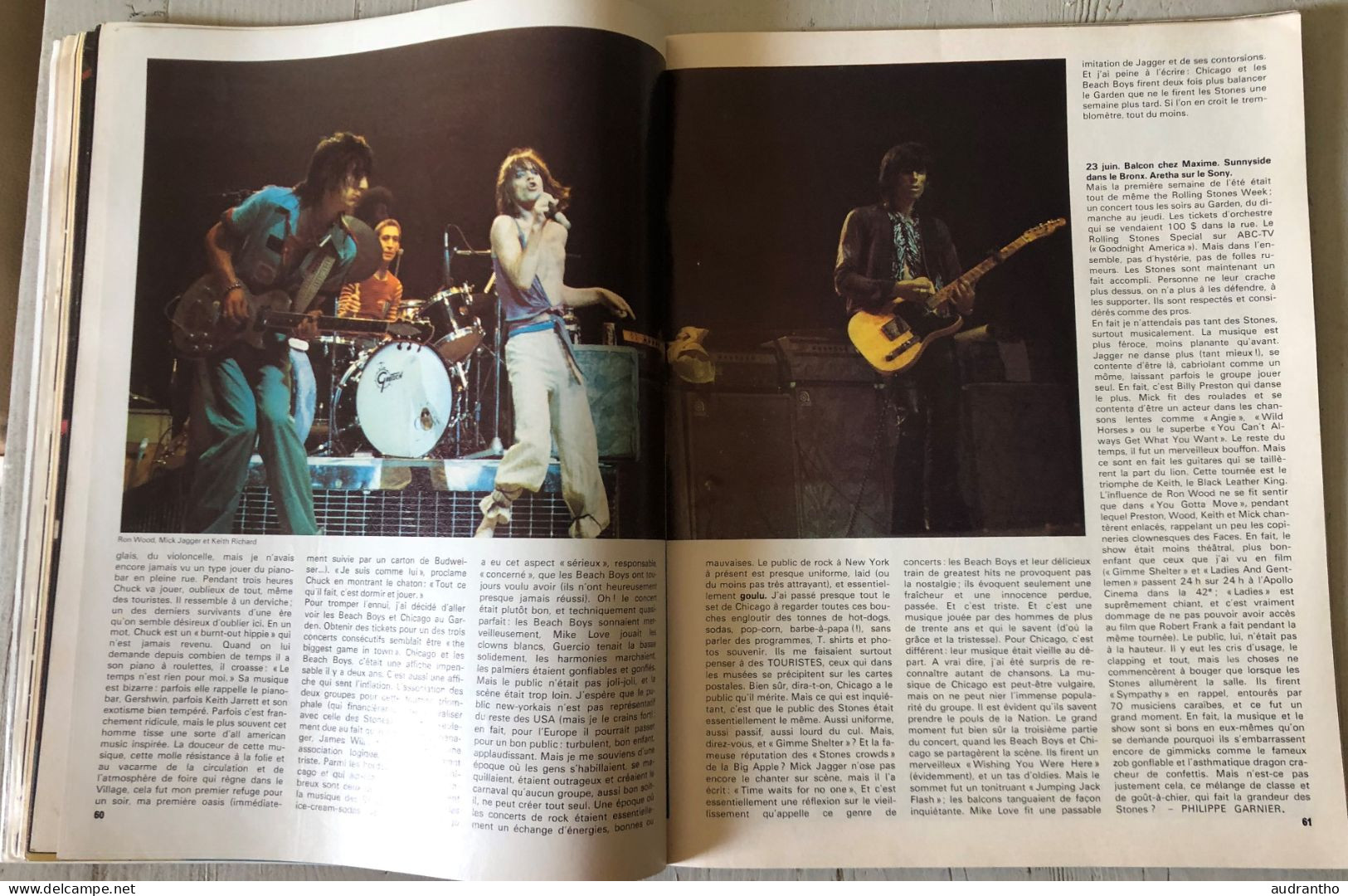 revue ROCK & FOLK n°103 d'août 1975 Rolling Stones - Pink Floyd Beach Boys