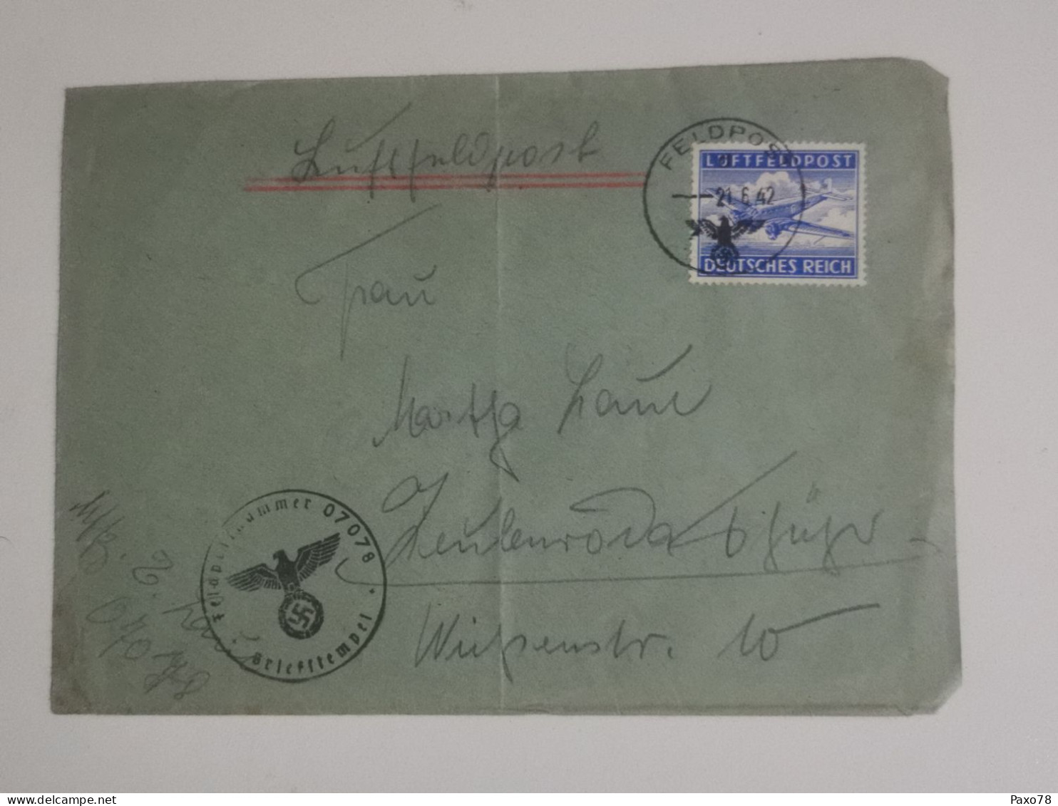 LuftFeldpost WW2, Oblitéré 1942 - Covers & Documents