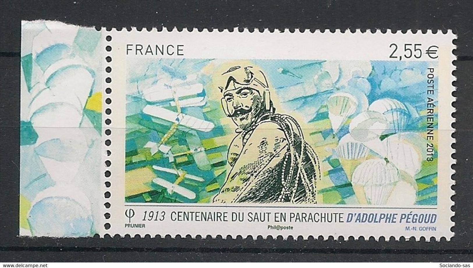 FRANCE - 2013 - Poste Aérienne PA N°Yv. 76a - Adolphe Pégoud - Neuf Luxe ** / MNH / Postfrisch - 1960-.... Mint/hinged