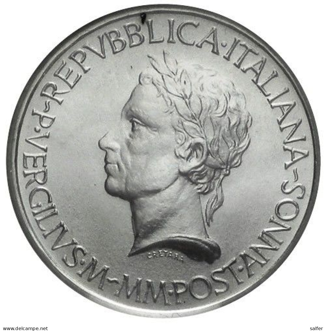 REPUBBLICA  1981  VIRGILIO Lire 500 AG - Commémoratives
