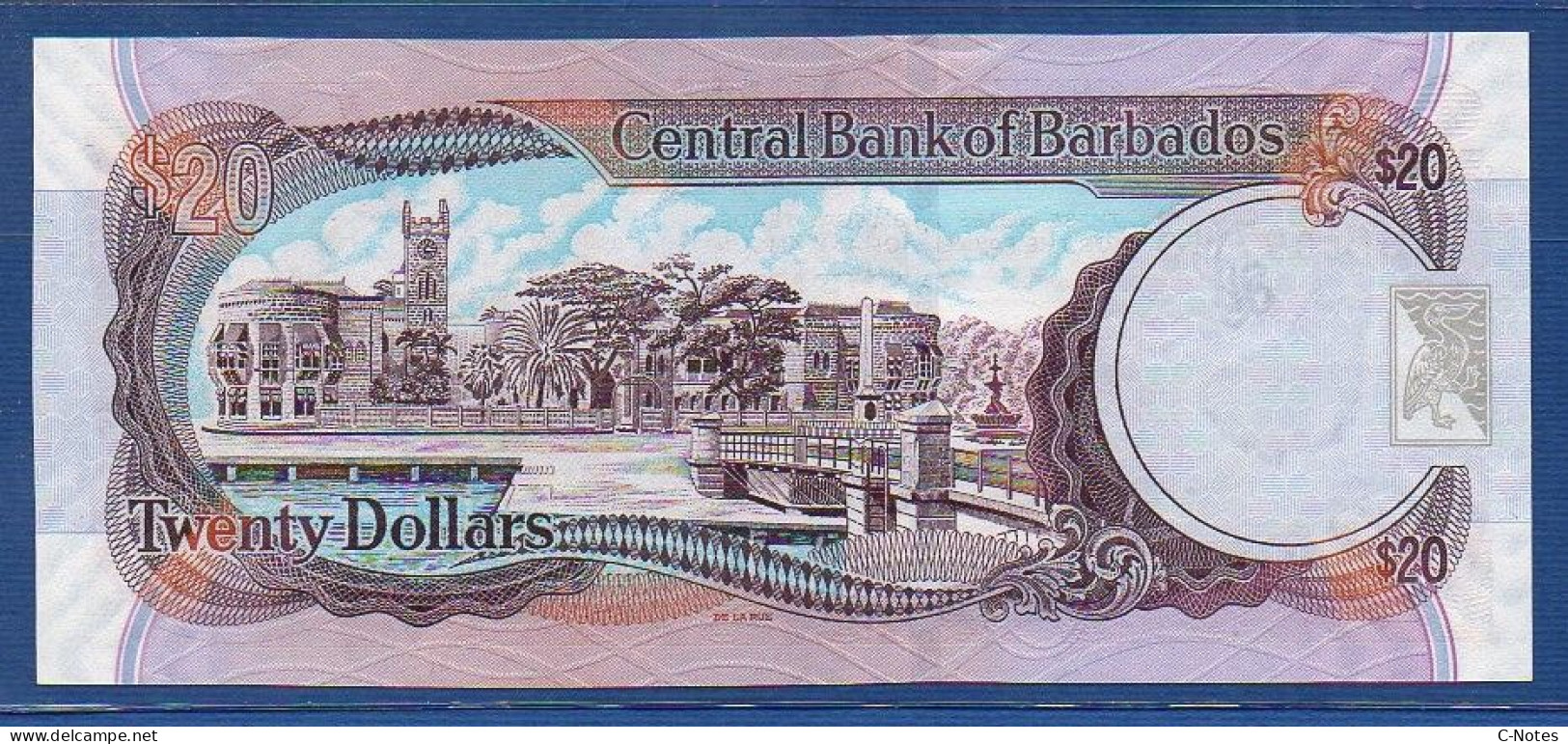 BARBADOS - P.69a –  20 DOLLARS 2007 UNC, S/n D66309703 - Barbados