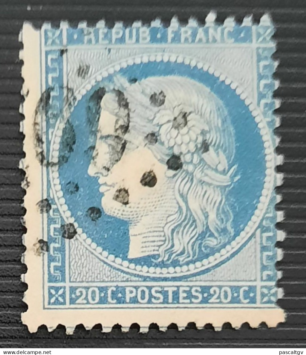 France - Yv - N°37 - "Gros Chiffre 69xx" - Cérès - Siège De Paris - 1870 - 20c Bleu - 1849-1850 Ceres