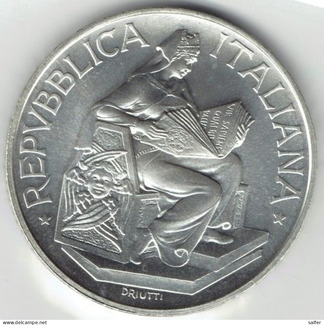 REPUBBLICA  1993  UNIVERSITA' PISA   Lire 500 AG - Conmemorativas