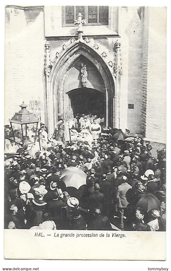 CPA Hal, La Grande Procession De La Vierge - Halle