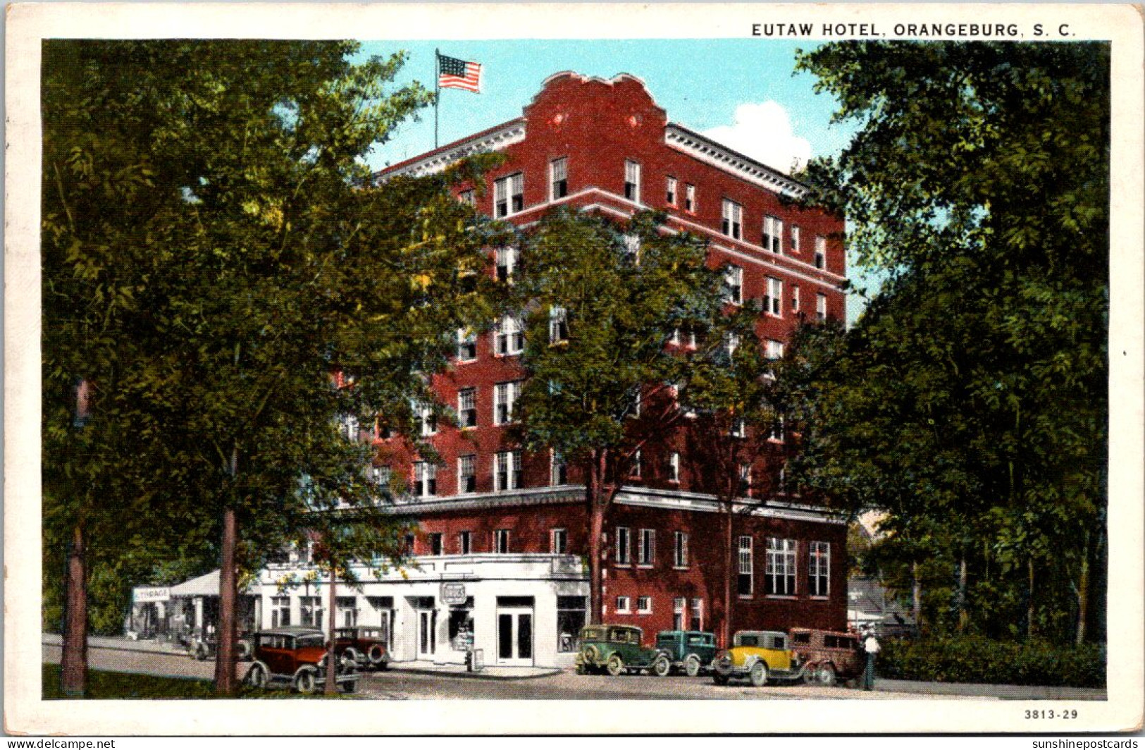 South Carolina Oranageburg The Eutaw Hotel 1931 Curteich - Orangeburg