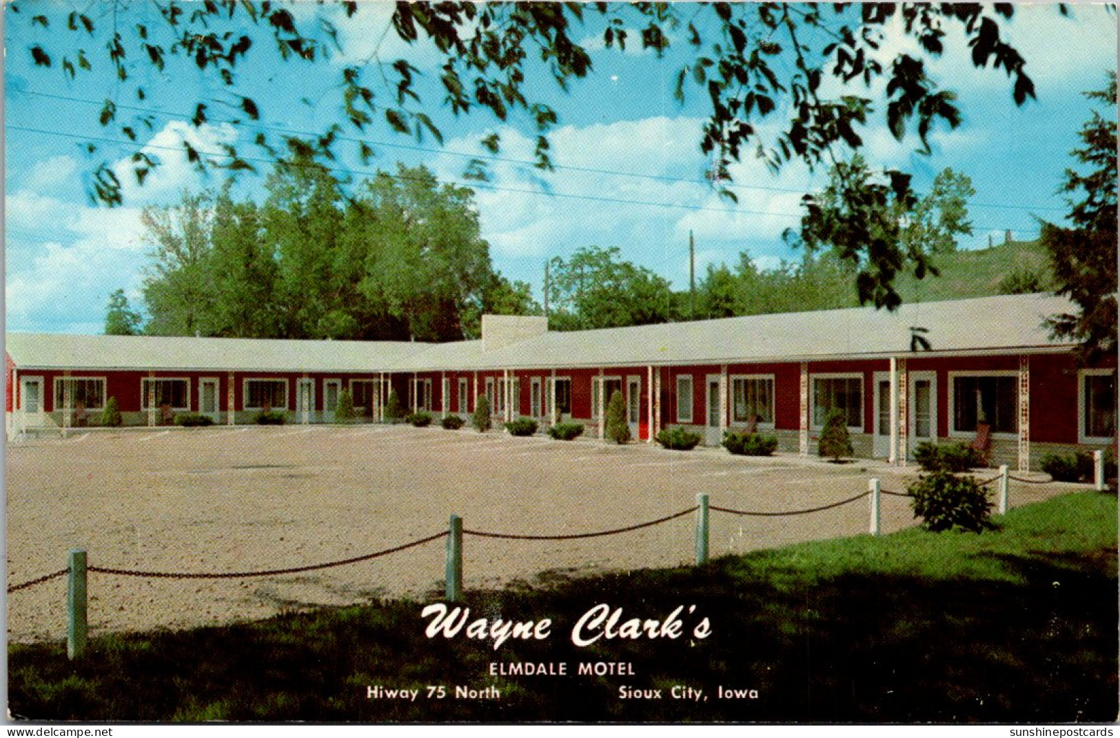 Iowa Sioux City Wayne Clark's Elmdale Motel - Sioux City