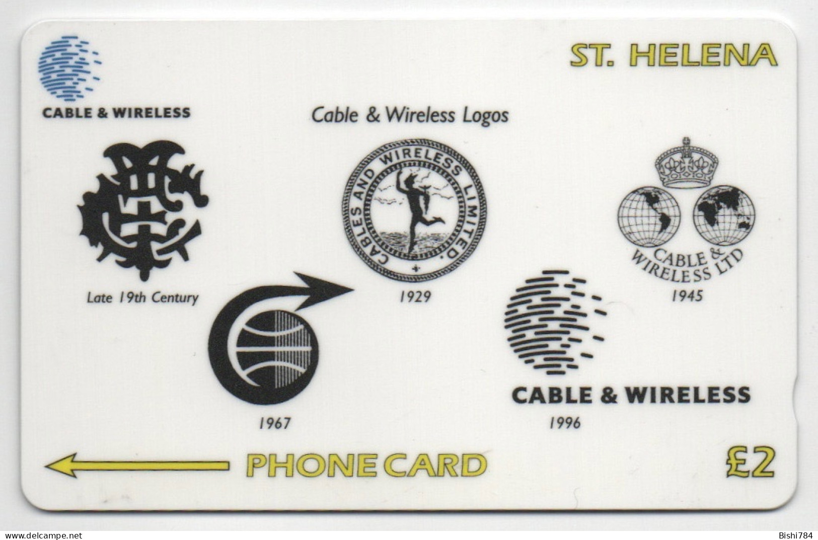 St. Helena - Cable & Wireless Logos - 327CSHD - Isla Santa Helena