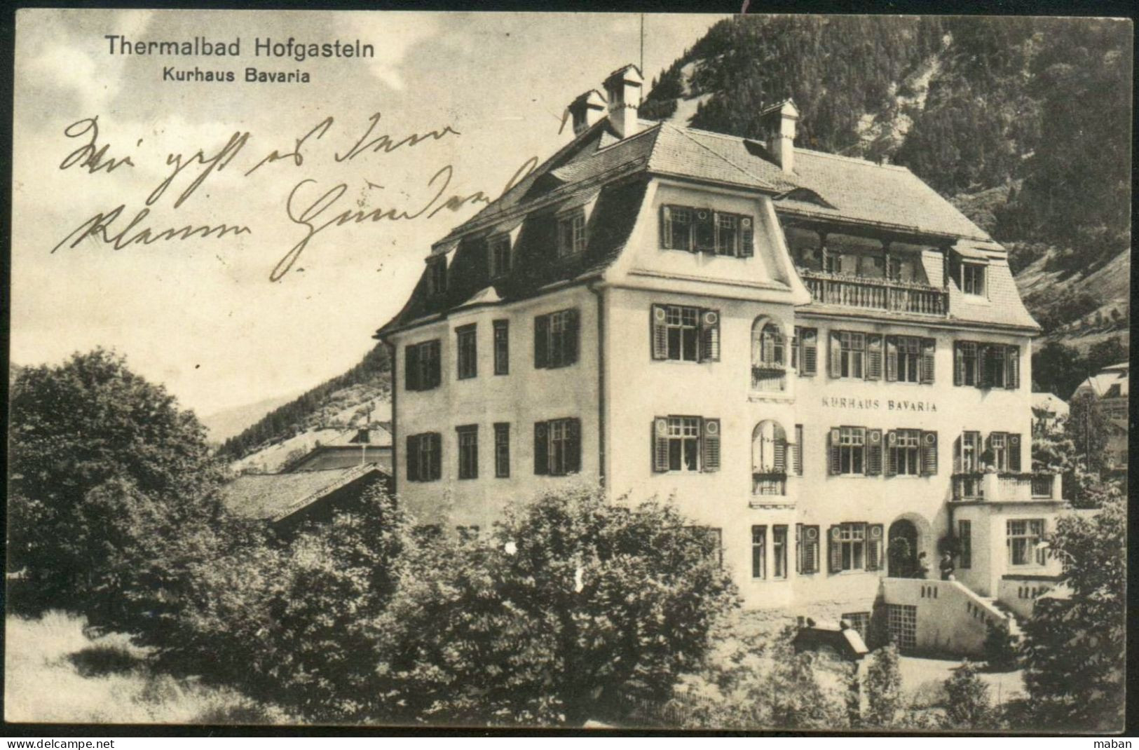 Thermalbad Hofgastein. Kurhaus Bavaria - 1910 - St. Johann Im Pongau